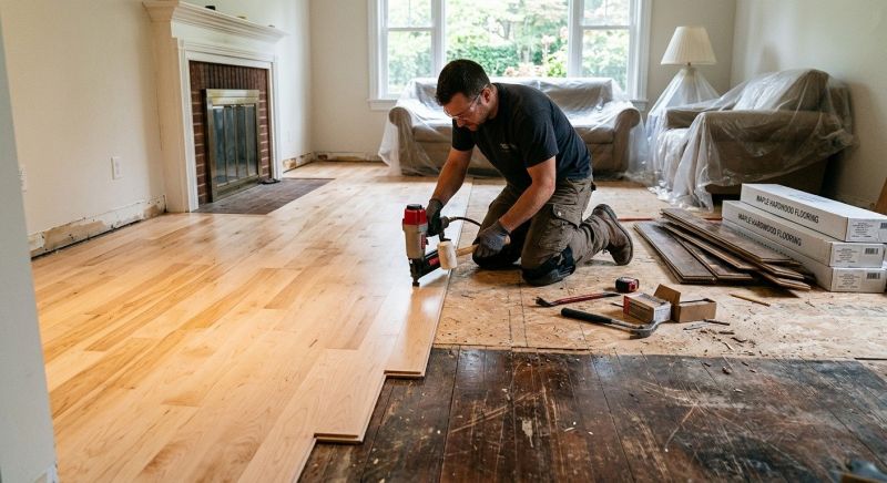 Maple Flooring Installation in Oakley, CA