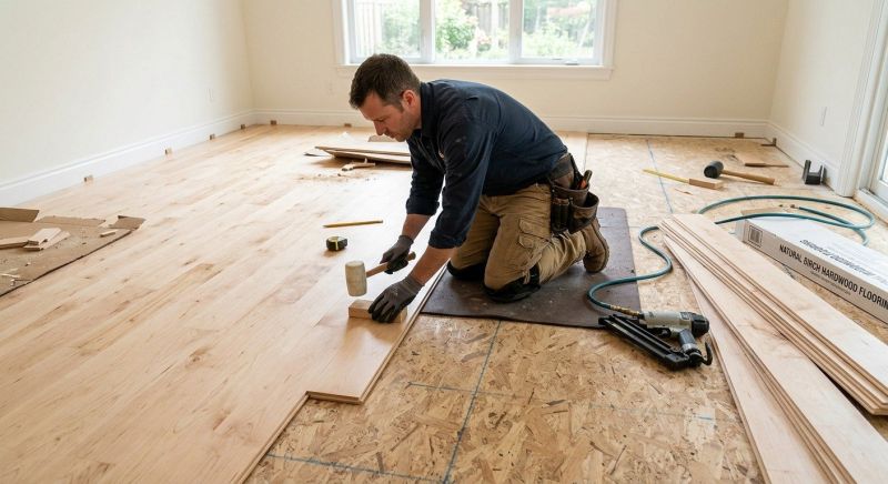 Maple Flooring Installation in Oakley, CA