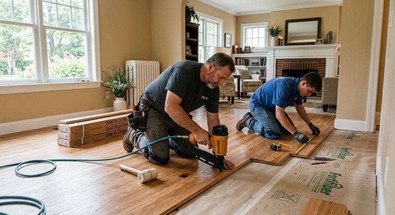 Oak Floor Installation in Benicia, CA