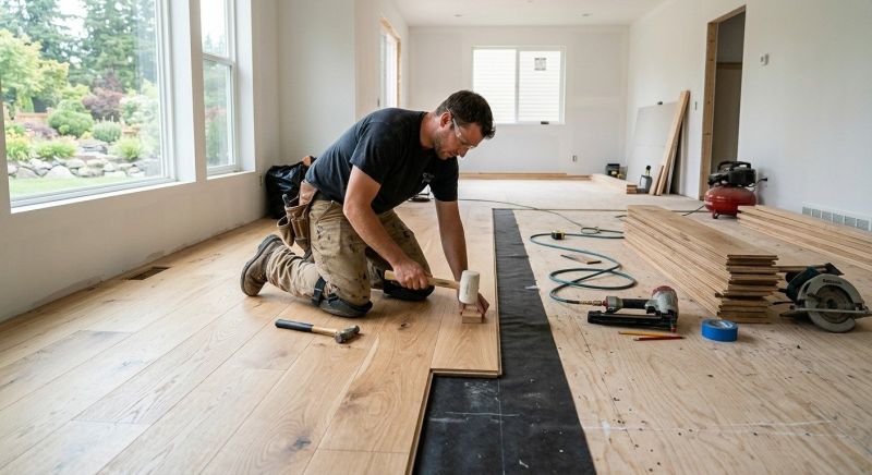Oak Floor Installation in Lafayette, CA