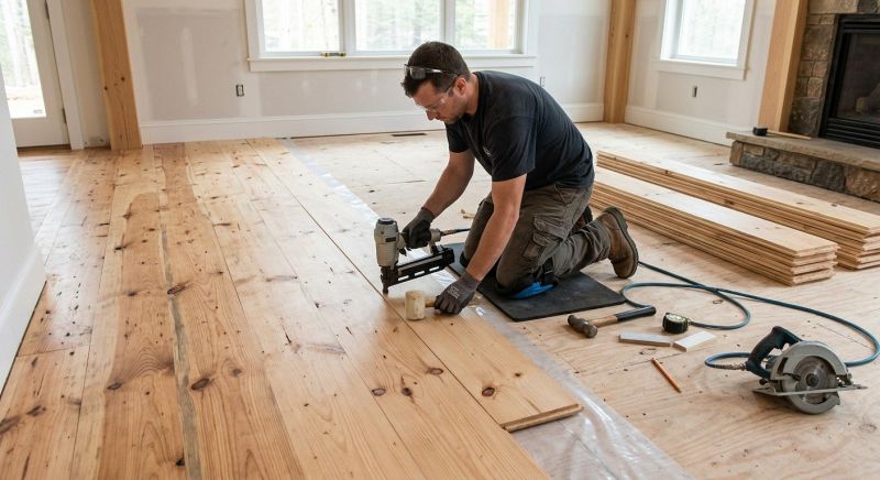 Pine Floor Installation in Concord, CA